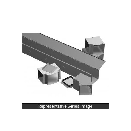 Hammond Straight Section without Knockout, 4 in. H x 4 in. W x 72